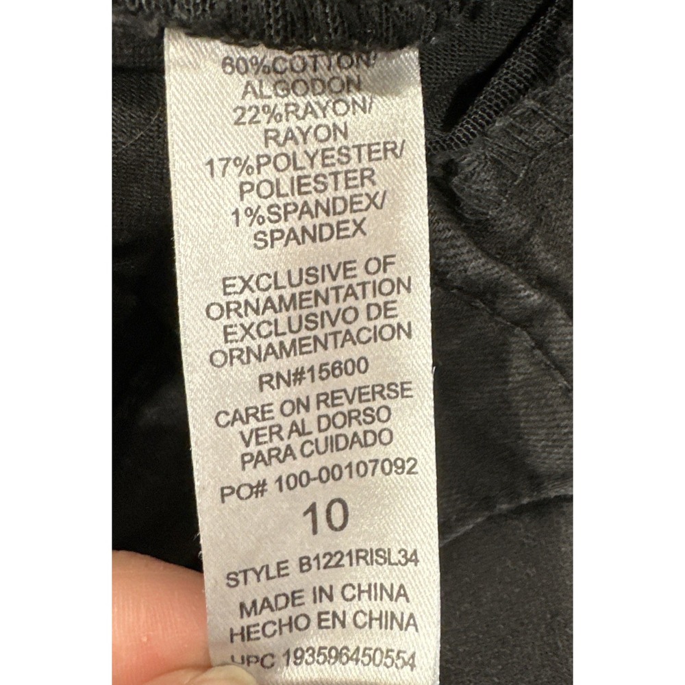 Democracy Womens Ab Solution mid-rise Black Bootcut Jeans Size 10 - Picture 6 of 8